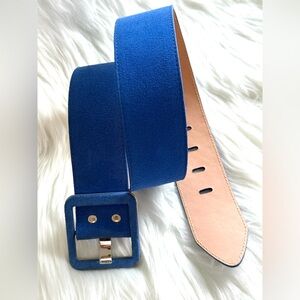 🇨🇦 Brave Leather Collection - Blue Suede Leather w gold Accent MAKANI
